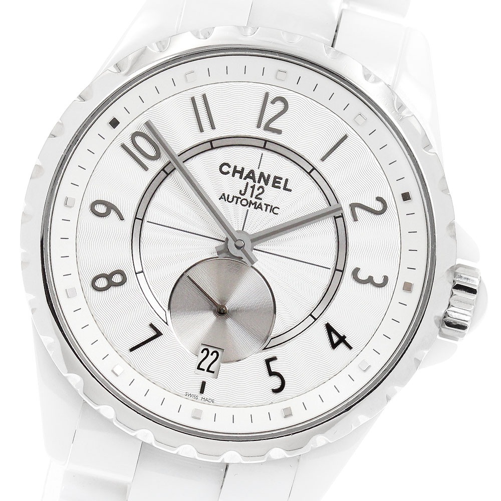 シャネル CHANEL H3837 J12 白セラミック 自動巻き ボーイズ 良品 _962952【中古】