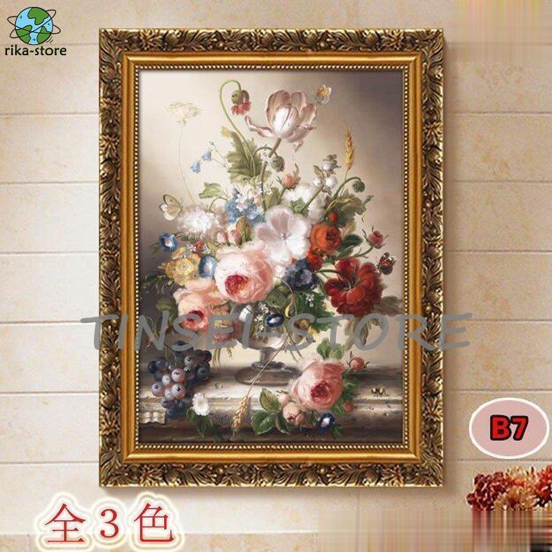 7月の期間限定セール絵画 油絵 壁掛け 花の絵画 アートパネル 額つき インテリア 美術品 寝室 玄関飾り 撥水 縁起物 北欧風 5,780円