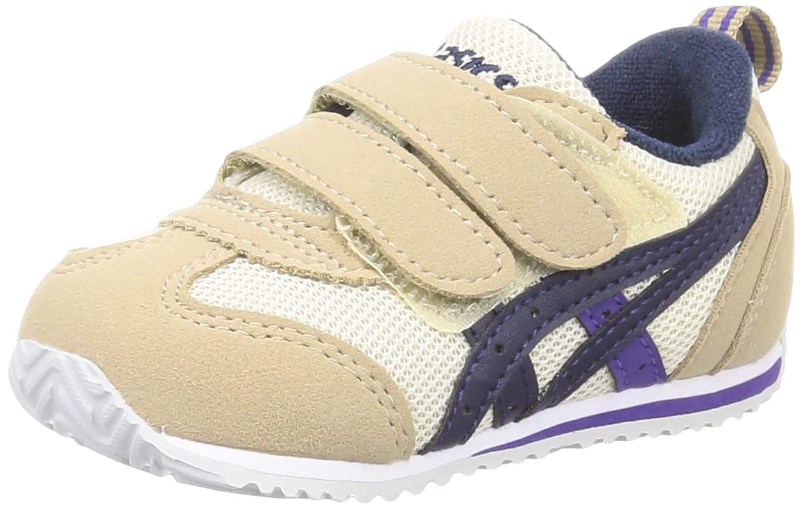 [スクスク] ベビーシューズ ベーシックローカット 2本ベルト ベージュ/ネイビー235 15.0 cm