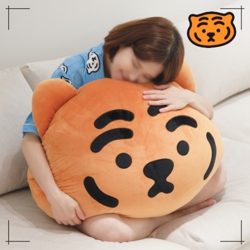 MUZIK TIGER 公式取扱店 メガサイズ フェイス もちもちクッション 3種