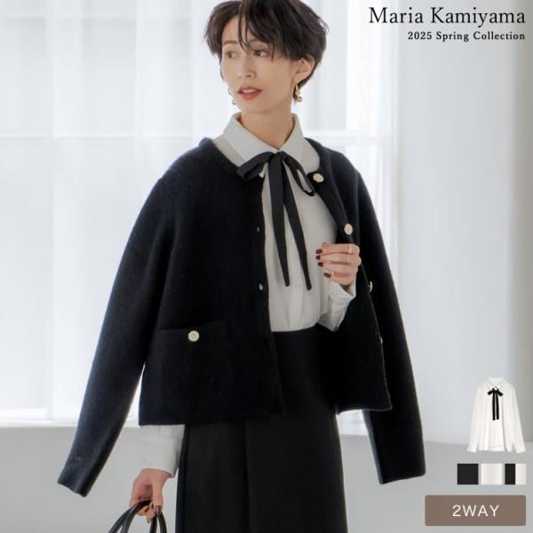 2WAYボウタイシャツブラウス