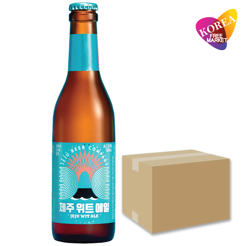 済州 エール ビール(瓶) 24本 箱売り 330ml / JEJU WIT ALE ゼジュチェジュウ ウィート