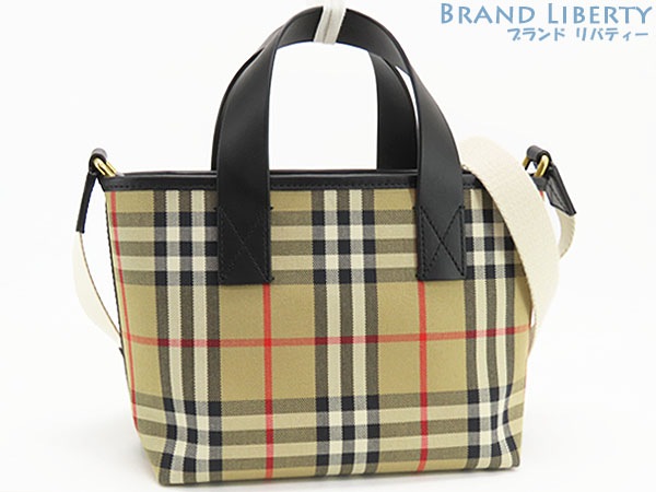 新古品バーバリーBURBERRYノバチェック2WAYトートバッグハンドバッグショルダーバッグショルダーポーチポシェット8078246