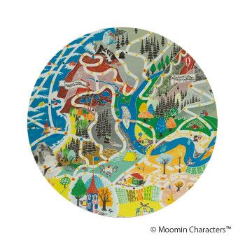 MOOMIN（ムーミン） ポットコースター ムーミン 地図 OPD060035