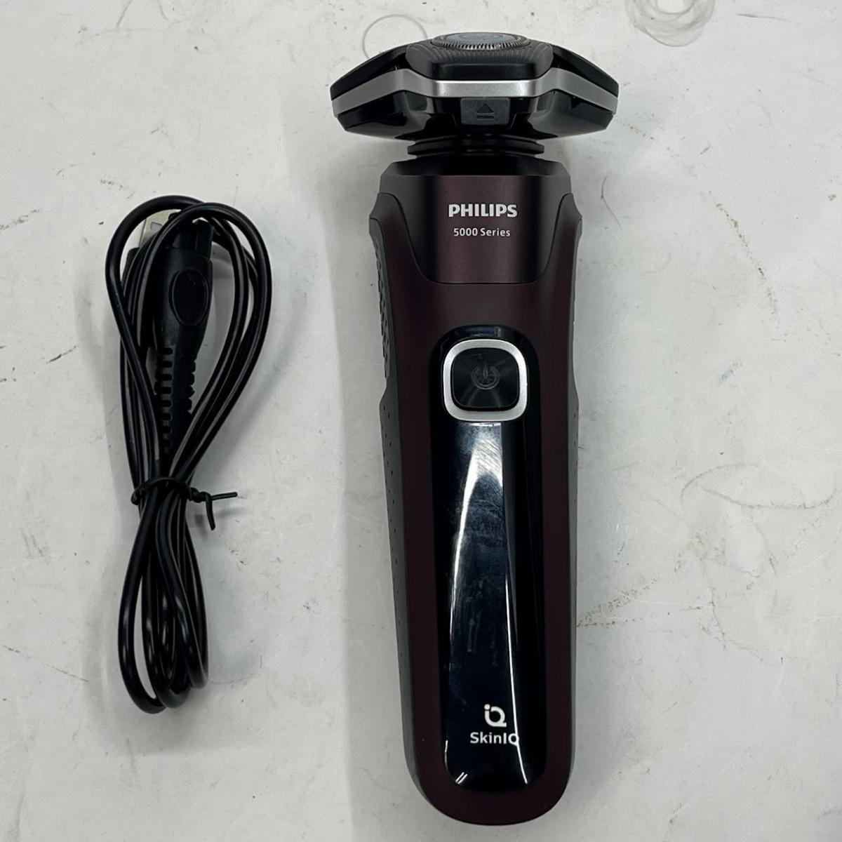 【動作確認済】【中古】フィリップス 電動シェーバーシリーズ 5000 ウェット&ドライ SkinIQテクノロジー搭載 S5881/10