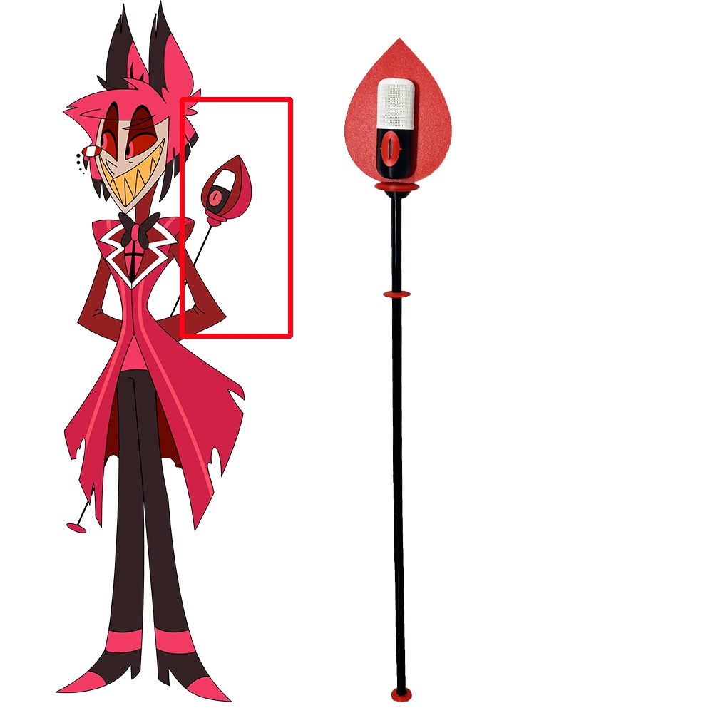 Alastor Hazbin Hotel 杖 道具 cosplay服部品 3Dプリント 別体設計 取り外し可能 140cm A15