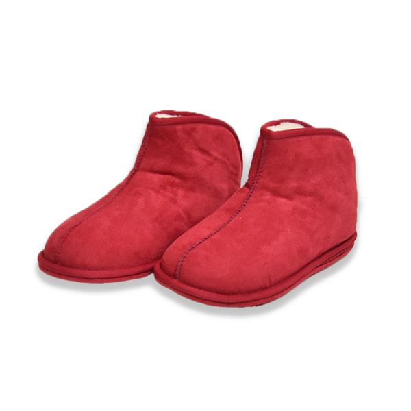 ムートンルームシューズ レッド Lサイズ