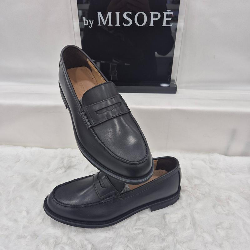 By 男性 クラシック ペニーローファー 122HT439FS005 BLACK 4 JJ