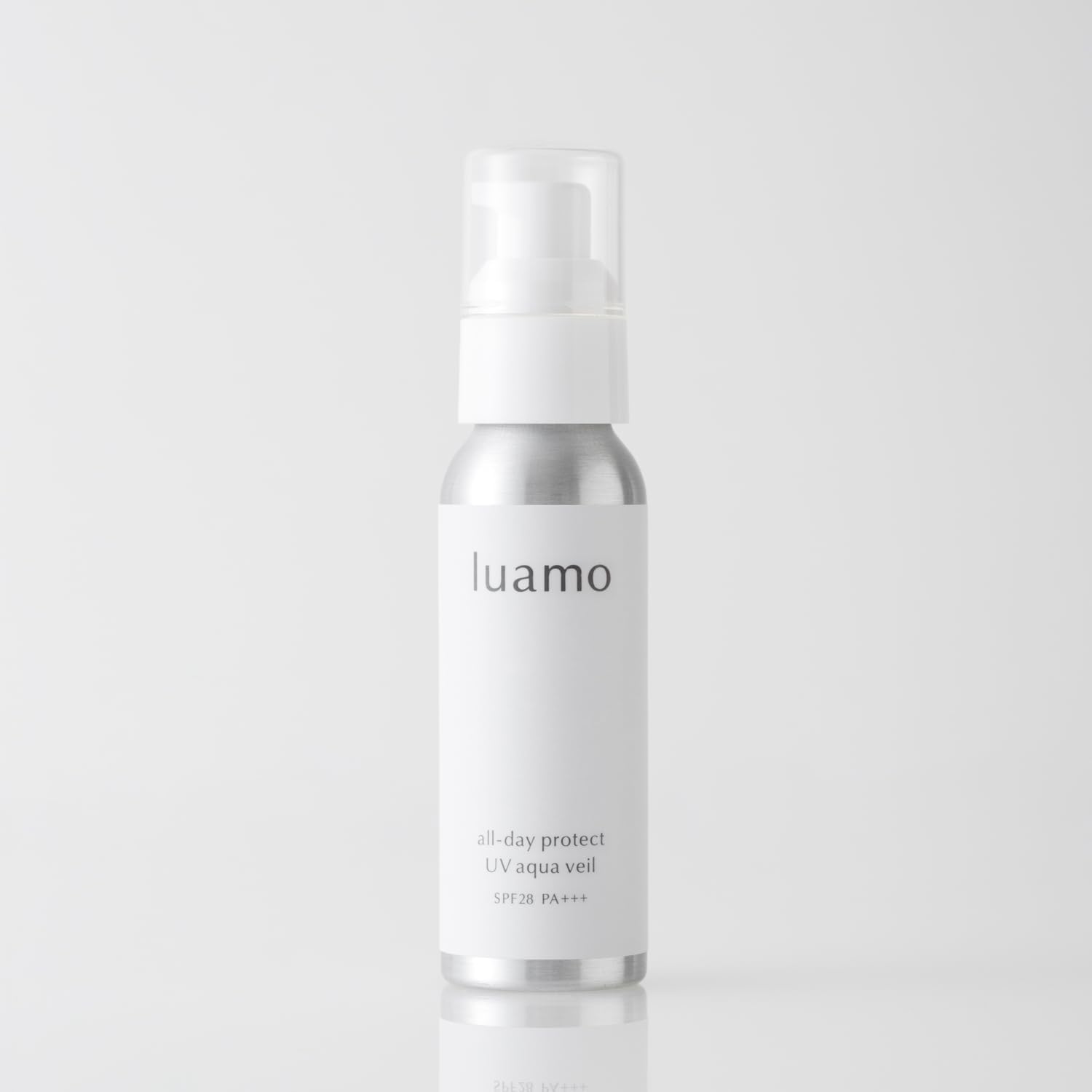 ルアモ luamo オールデイ プロテクト ＵＶアクアヴェール SPF28 PA+++ 50g 日焼け止め乳液 化粧下地 紫外線なじむ剤不使用 酸化チタン酸化亜鉛不使用