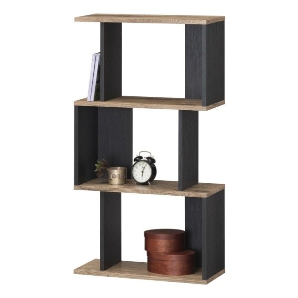 ディスプレイラック おしゃれ 3段 ジクザクラック ビンテージテイスト