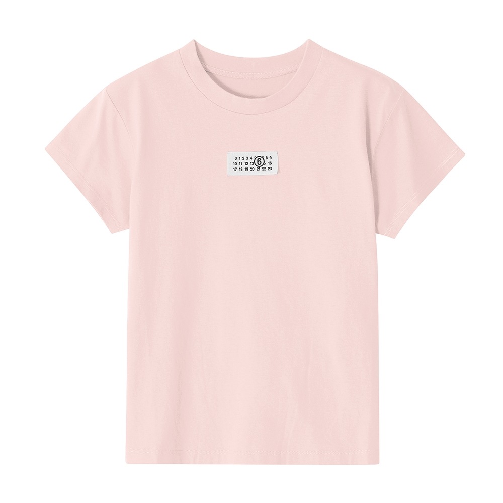 メゾン マルジェラ レディース 半袖Tシャツ MM6 ナンバリング ロゴ パッチ S52GC0326 M20170
