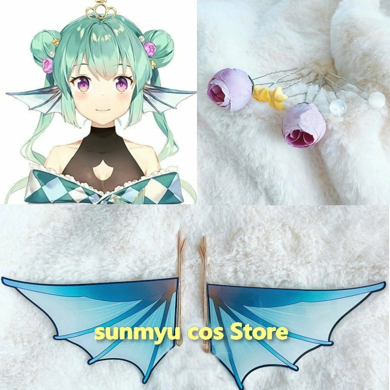 Vtuber バーチャル NIJISANJI EN フィナーナ 竜宮　髪飾り コスプレ道具 アクセサリー