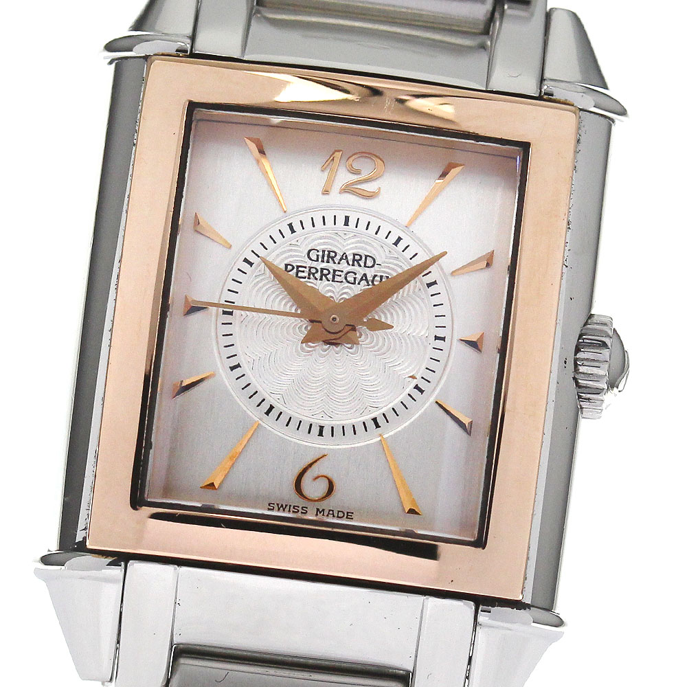 ジラールペルゴ GIRARD PERREGAUX 2590 ヴィンテージ K18PG 手巻き レディース 保証書付き_802679【中古】