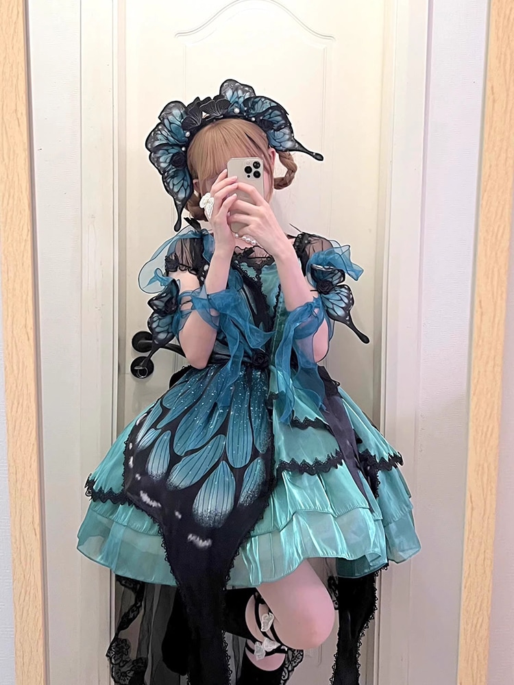 【激安本日限定】ロリータ ワンピースロリータバタフライバレエプリンセスロリータドレスjsk