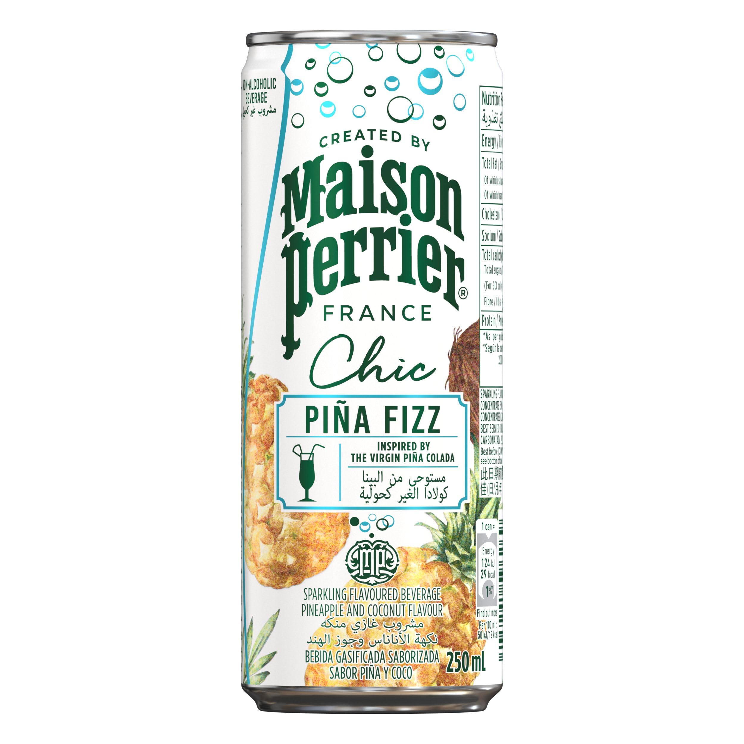 Maison Perrier(メゾンペリエ) シック ピニャフィズ 缶 250ml×24本 (ノンアルコール カクテル)