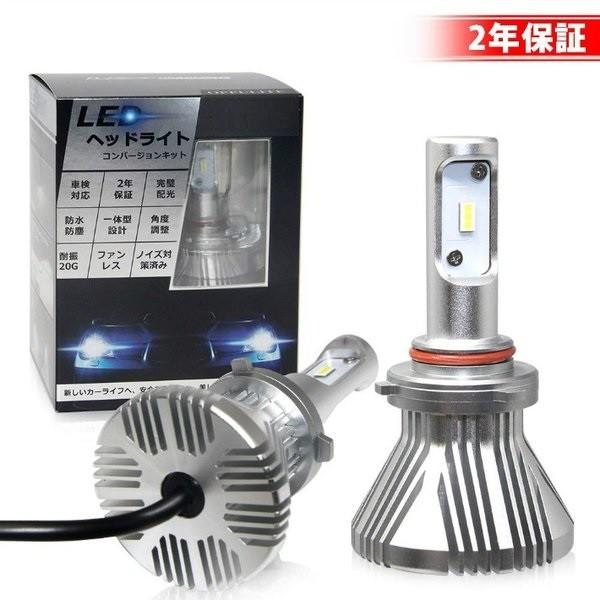 HB3 LEDヘッドライトフォグランプ 車検対応ファンレス 6500K 6000lm 18W ハイビーム ノイズ対策 光軸角度調整 ヒートシング放熱 1ピスボディ opp-9s-hb3