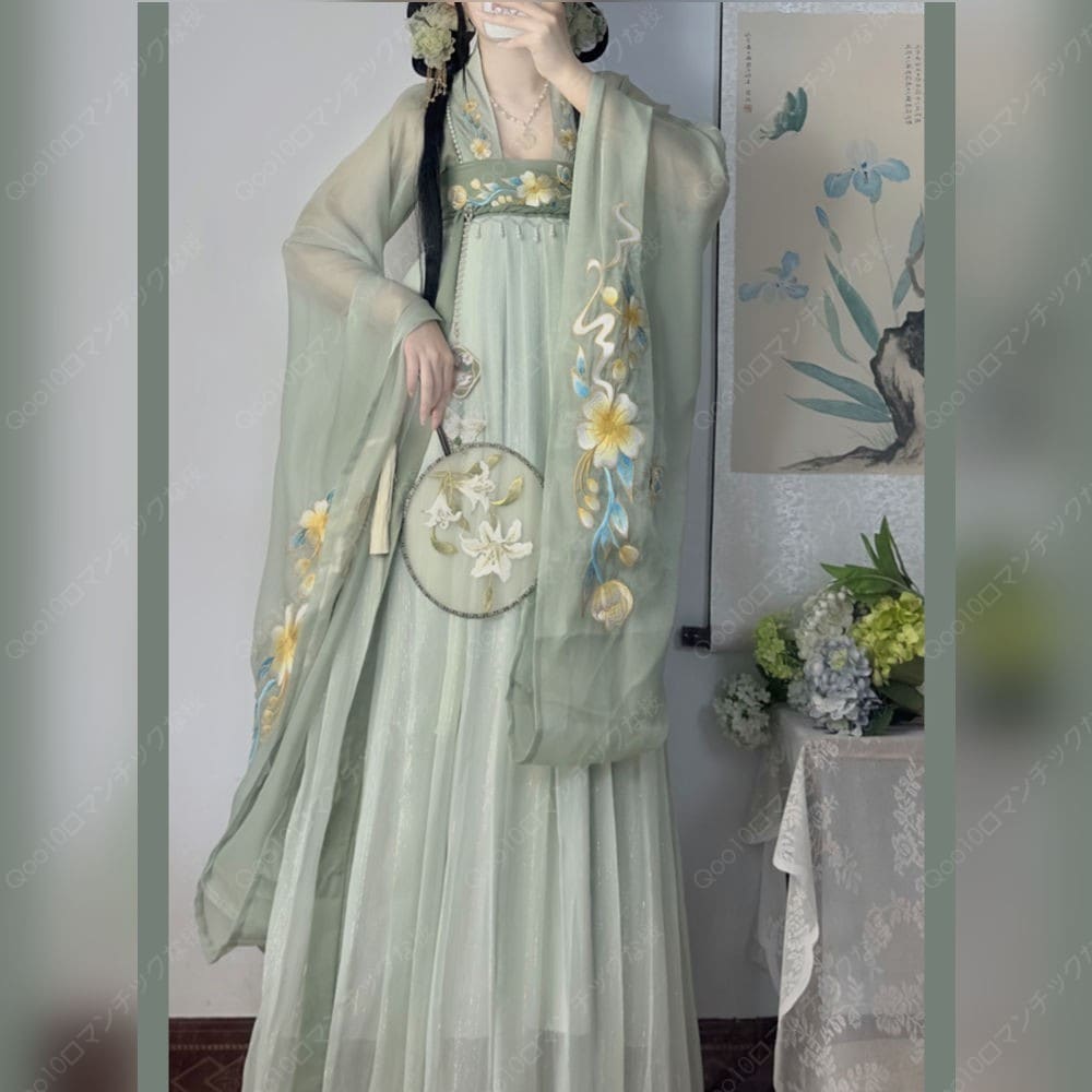 【2024新品追加】【最安値挑戦】新入荷春夏秋と冬フルセットに刺繍漢服レディースワンピース/漢服 コスプレ/漢服大人用-97