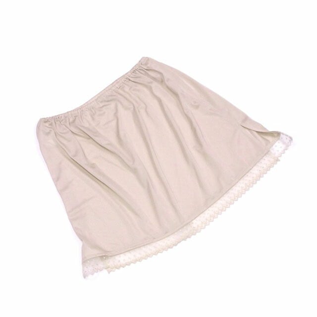 スカート ペチコート 42サイズ ベージュ 中古