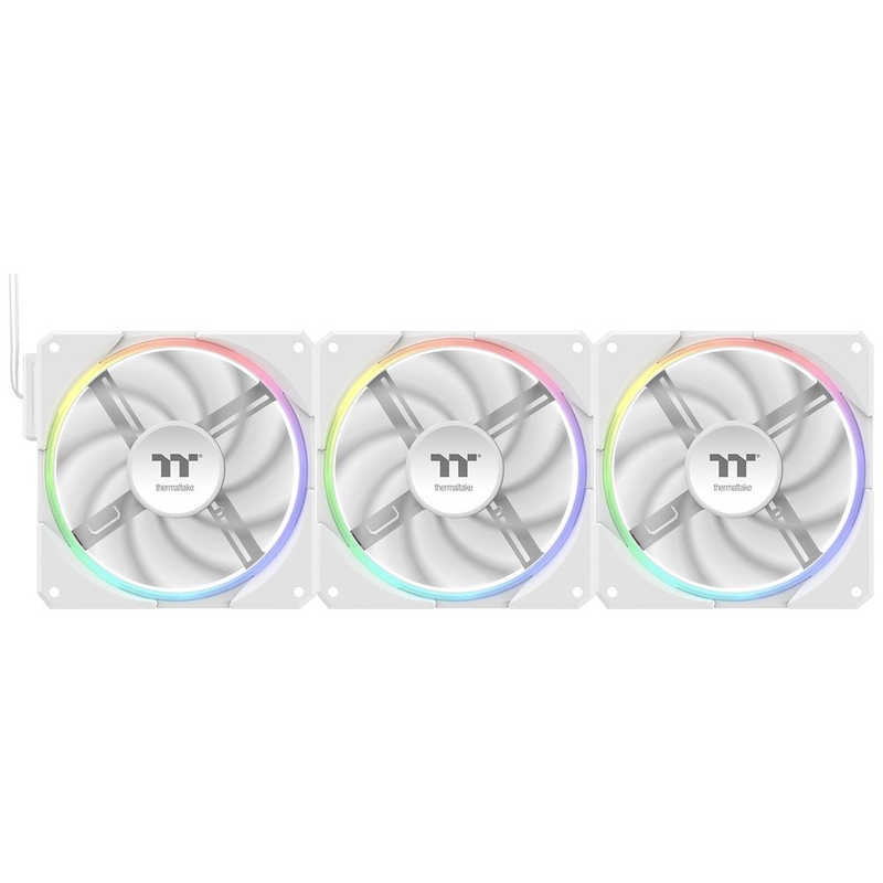 THERMALTAKE　TS120 EX RGB 3Pack Fan White　CL-F207-PL12SW-A