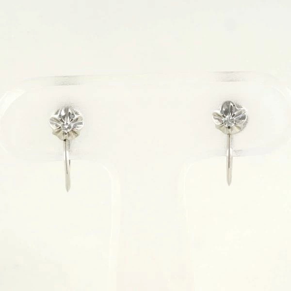 PT900 プラチナ イヤリング ダイヤ 0.02 ×2 総重量約1.8g ジュエリー 中古