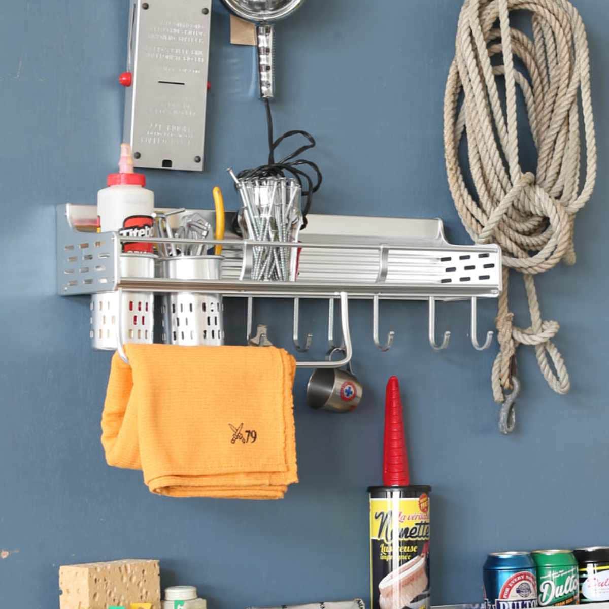 キッチンラック シンク上 ダルトンALUMINUM WALL RACK 調味料入れ DULTON シンクラック ウォールラック スパイスラック 調味料ラック 棚 マルチラック 浮かせる収納 5,577円