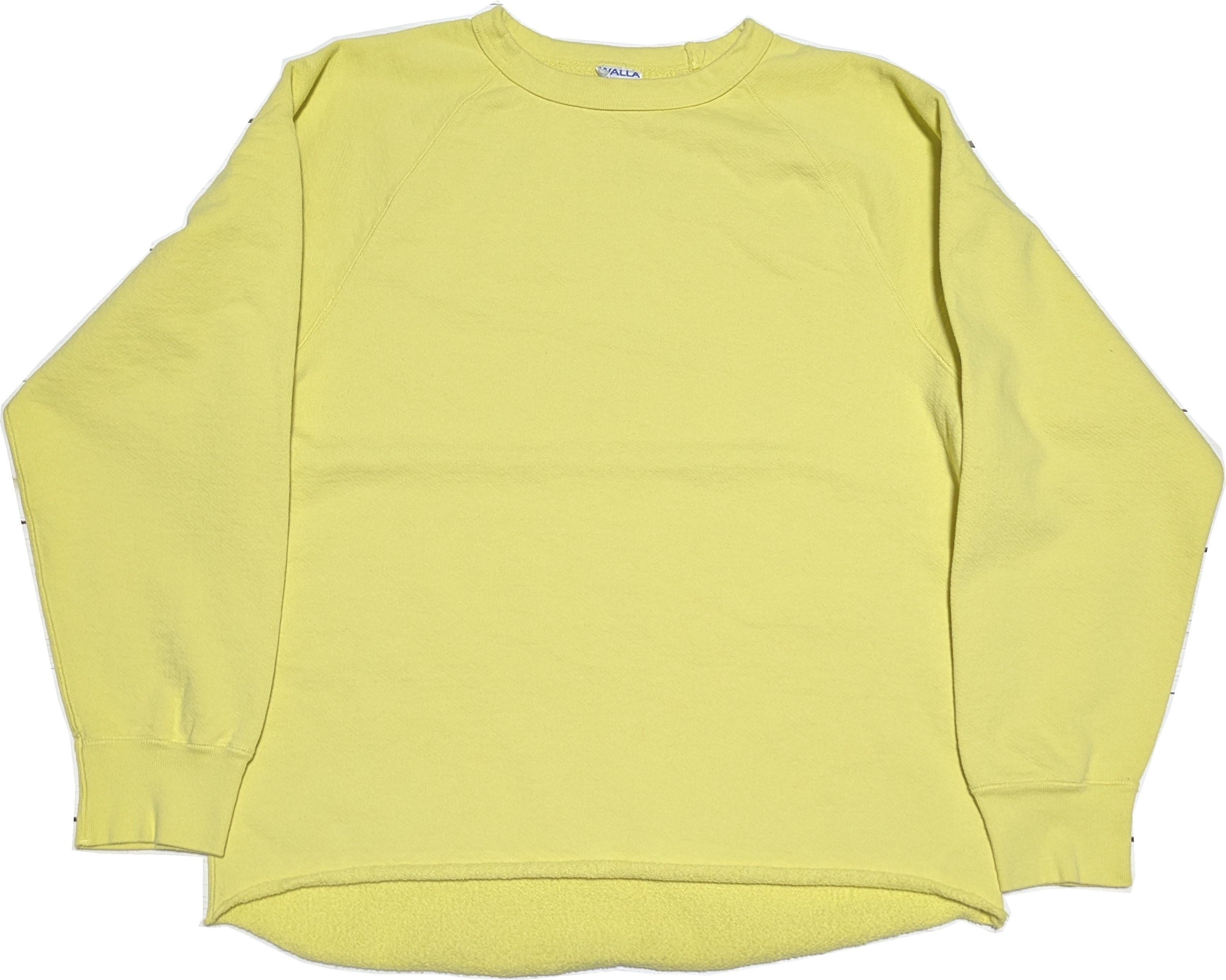 13オンス クルー スウェットシャツ レモンイエロー メンズ トレーナー 日本製 13oz CREW SWEAT SHIRT 078