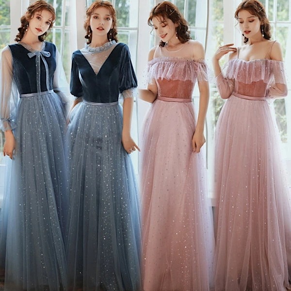 新入荷！パーティドレス イブニングドレス フォーマルドレス お呼ばれ 結婚式 ブライダル 二次会　披露宴　謝恩会　成人式　演奏会　発表会 ブライズメイド　オフショルダー　ハイネック ロング丈　フロア丈