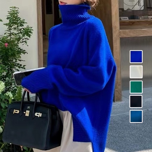 【人気高い】 買わなきゃ損 シンプル 無地 プルオーバー ニットセーター レディース 4,074円