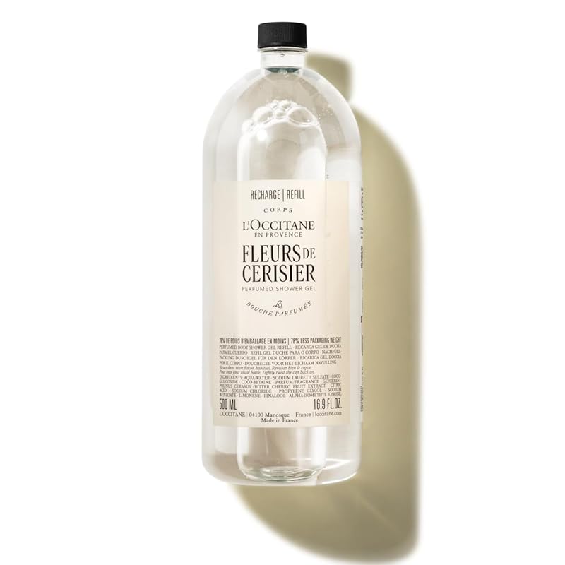 ロクシタン(LOCCITANE) フルールドスリジエサクラ[チェリーブロッサム] パフュームド シャワージェル レフィル 500mL 大容量 詰め替え用 ボディソープ 乾燥 保湿 女性 レディース