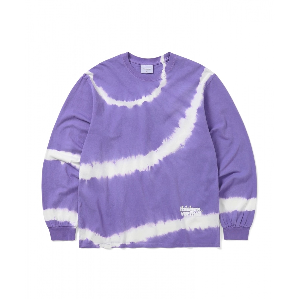 ディス・イズ・ネヴァー・ザットタイダイ L/S Tシャツパープル