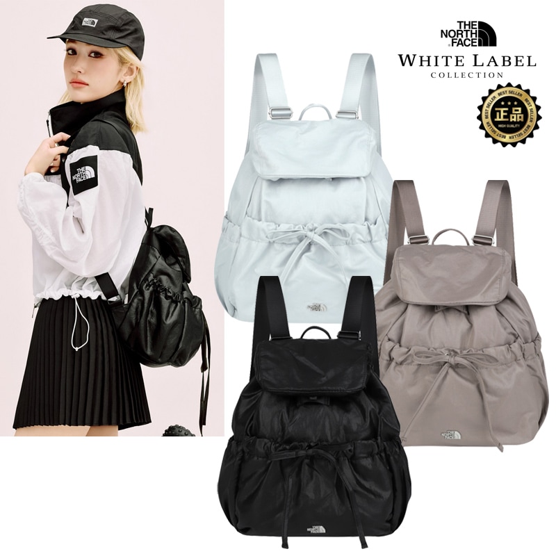 26SS 新作 NM2DS11 WHITE LABEL BONNEY SR BACKPACK MINI 韓国限定ライン 11L 通学 通勤 収納 軽量 巾着 フラップ ギャザー ポケット 旅行 小ぶり