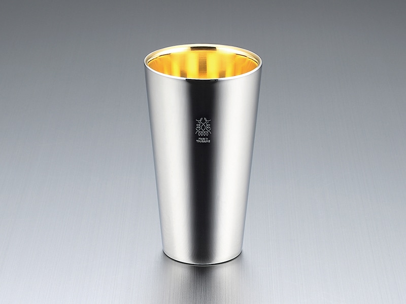 「金の贅」18-8ステンレスW構造タンブラー(内面24金めっき)