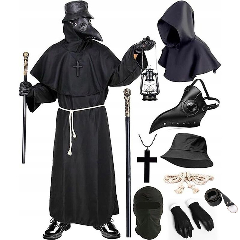 中世の修道士僧院モンクコスチュームコス衣類衣料品衣装司祭パフォーマンス衣類コスプレ