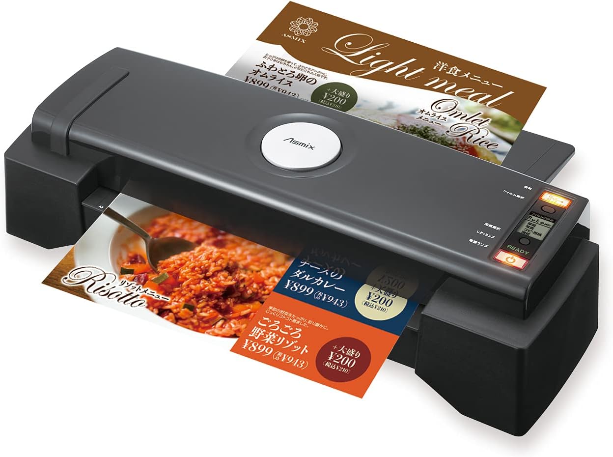 アスカ ラミネーター 6本ローラー L620A3 最速9秒 フルオート 自動厚み検知 250ミクロンまで