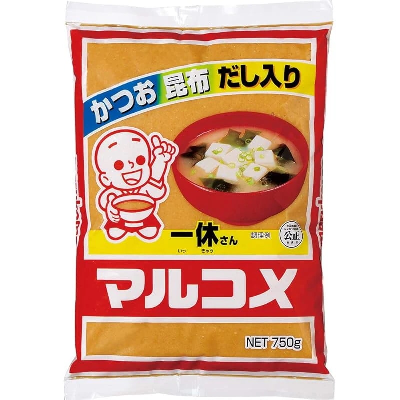 【即納】マルコメ 一休さん かつお・昆布 だし入り 750g×12袋 熱中症対策・栄養補給にも