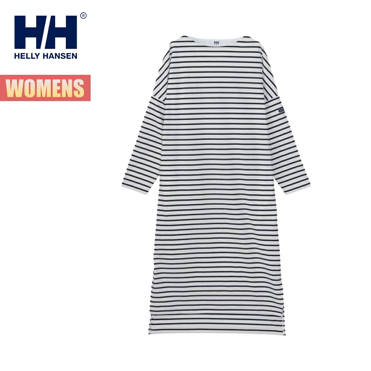 長袖 ワンピース HH マリンボーダーワンピース L/S HH Marine Border one piece レディース バスクシャツ ボートネック 抗菌防臭 UVケア 紫外線カット HW32524 8,237円