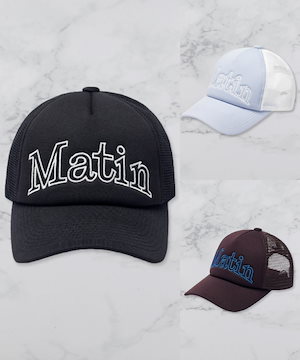 Qoo10 Matin Kim MATIN MESH ロゴ キャップ [