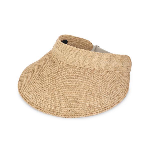 帽子 HAT50305 NT カースティンナチュラルバイザー 女性用サンキャップ