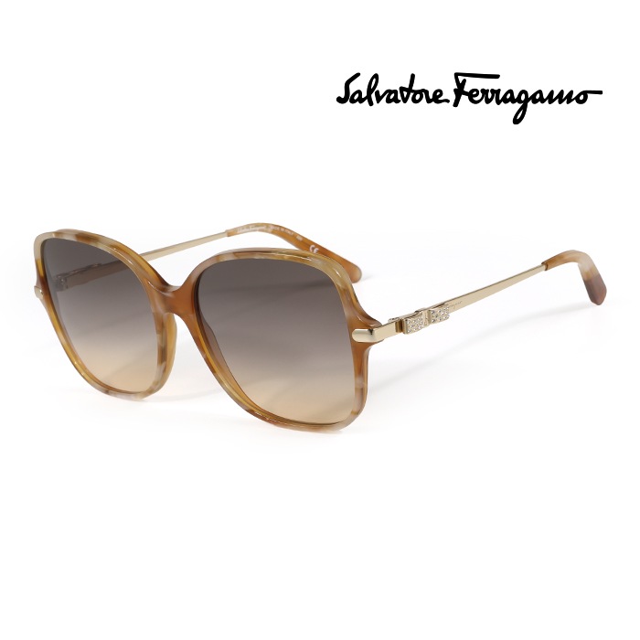 [FERRAGAMO] 100% Authentic Women Sunglasses / SF990SR 218_I [57] / Free delivery / ﾘﾕ碎