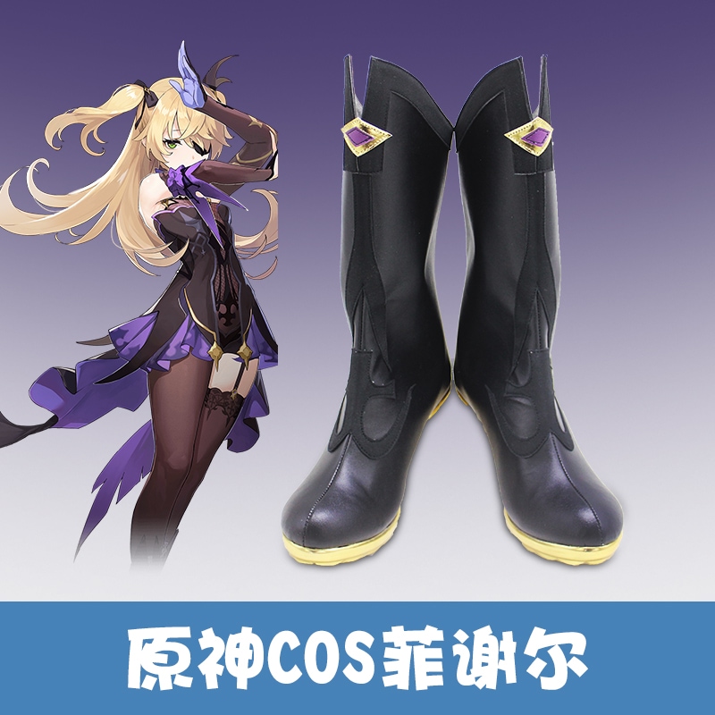 原神 げんしん エミ コスプレ靴 下駄 ハイヒール シューズ 戦闘靴 ACG