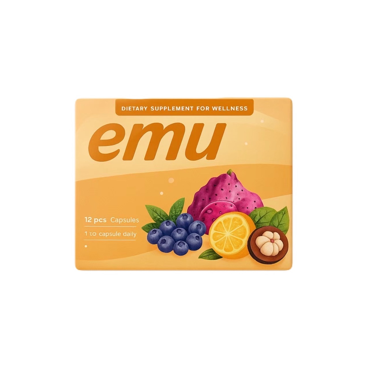 [2個セット]emu（エミュ）全身引き締めサポートサプリ10カプセル×2個