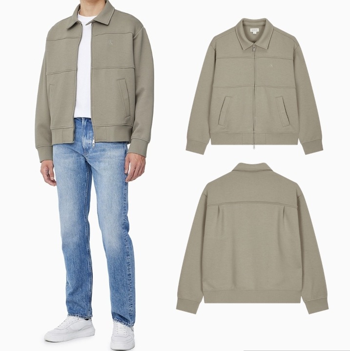 Twill Sweat Zip-up Jacket (J327071-PEO )
