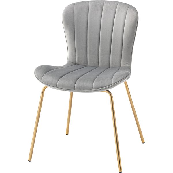 チェア グレー 約 W49xD53xH75xSH43cm 組立式