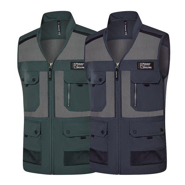 メンズ春の多目的マルチポケットベストスノーエル（男）KTV7141M