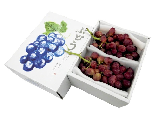 =山梨産 甲斐路ぶどう=秀品 2-3房 約1kg以上 化粧箱 予約 9月中旬以降