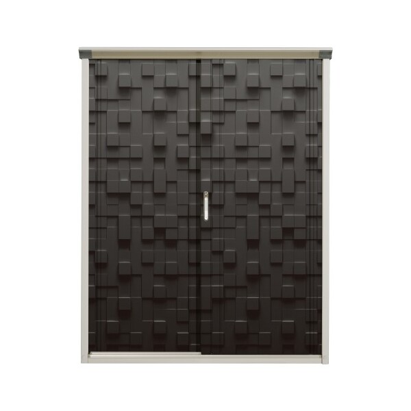 P-155BF C2 ブラックキューブ PEINTE (ペインタ) 小型物置 全面棚タイプ メーカー直送