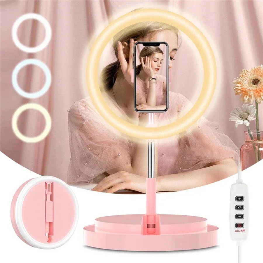 8月に新品が入荷！【48時間タイムセール】LEDリングライト 外径10インチ 自撮りライト3モード 51cm171cm 伸縮スタンド You安くて好評が多い