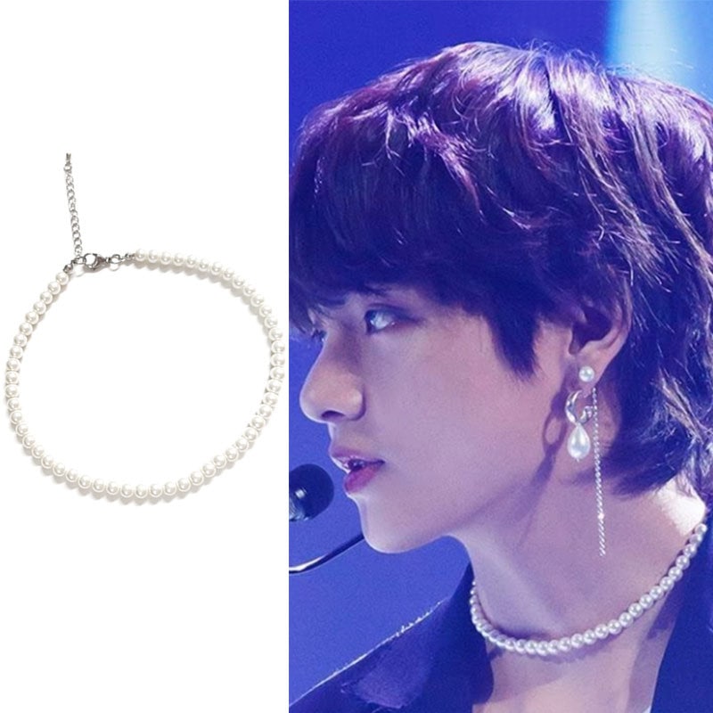 Qoo10] アリスアンデルセン パール ネックレス ペンダント BTS