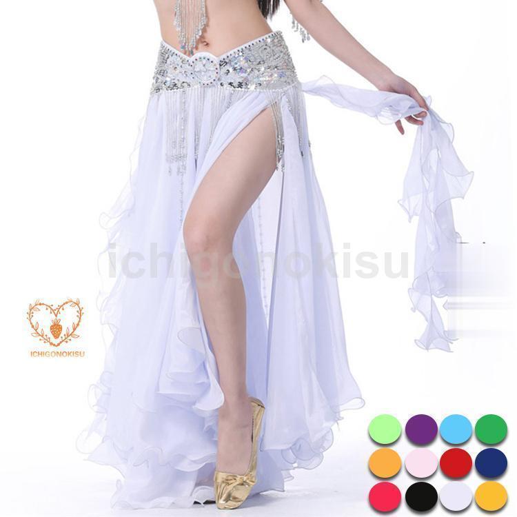 【超お得1つ買うと10個もらえる】急速出荷7月最新デザイン&20%OFFスカート ベリーダンス フレアスカート ダンス衣装 ダンスウェア 衣装 スリット ウエストゴムスカート ベリーダンス フレアスカ