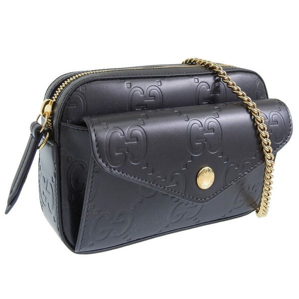 グッチ バッグ レディース ショルダーバッグ アウトレット レザー ブラック 781554AADLO1000 GUCCI